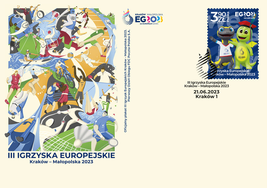 Iii Igrzyska Europejskie Koperta Fdc X Za Cznik Biuro