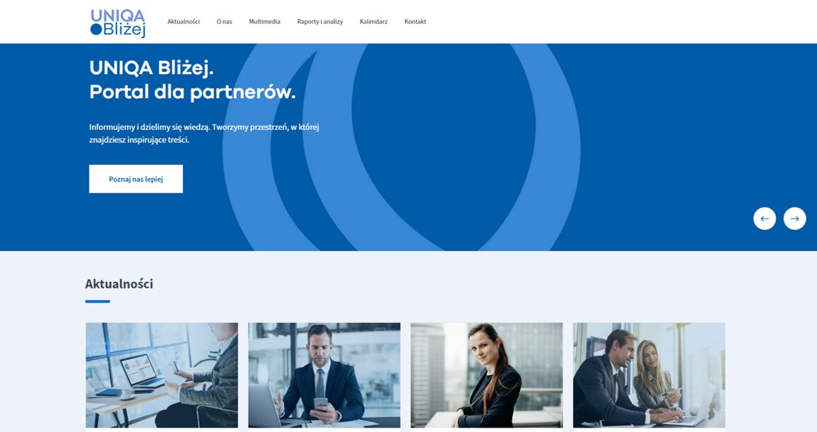 Startuje nowy portal informacyjny dla partnerów UNIQA Bliżej