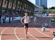 Patryk Dobek w finale biegu na 400 m przez płotki
