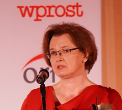 Natalia Batorska odbiera Orła "Wprost" Lidera Biznesu dla firmy CCC S.A.