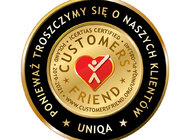 UNIQA z tytułem Customers’ Friend – Przyjaciel Klientów