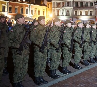 Promocja podoficerska lubelskich Terytorialsów w Zamościu