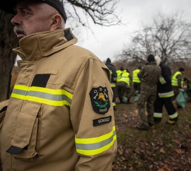 1 Podlaska Brygada OT podczas ćwiczeń z działań kryzysowych w Goniądzu - 10.11.2019