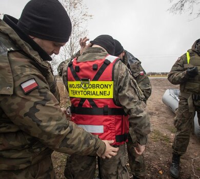 1 Podlaska Brygada OT podczas ćwiczeń z działań kryzysowych w Goniądzu - 10.11.2019