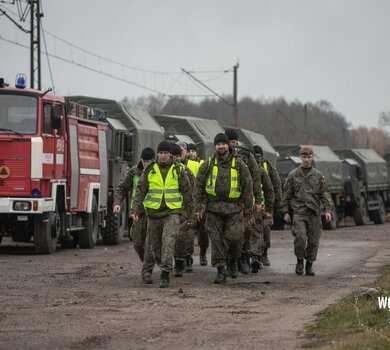 1 Podlaska Brygada OT podczas ćwiczeń z działań kryzysowych w Goniądzu - 10.11.2019