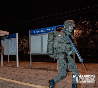 8 Kujawsko-Pomorska Brygada OT podczas szkolenia w Aleksandrowie Kujawskim - 17.11.2019