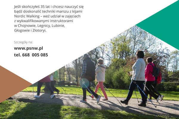 KGHM Polska Miedź zaprasza osoby 35+ na nordic walking