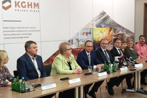 Podpisanie porozumienia miedzy KGHM, a Gminą Polkowice