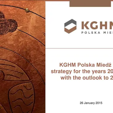 Strategy of KGHM for years 2015 - 2020