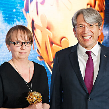 Marta Cydejko and Kajetan Słonina, ‎Managing Director Eastern Europe at Randstad Polska.