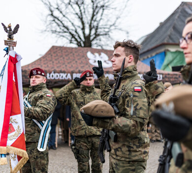 Kutno - przysięga żołnierzy 9 Łódzkiej Brygady OT