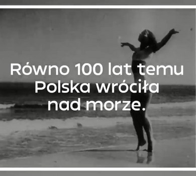 kadr ze spotu - sto lat temu Polska wróciła nad morze