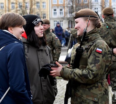 Przysięga żołnierzy Wojsk Obrony Terytorialnej w Gorzowie Wielkopolskim