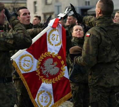 Przysięga żołnierzy Wojsk Obrony Terytorialnej w Gorzowie Wielkopolskim