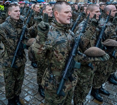 Pierwsza przysięga wojskowa żołnierzy WOT na Dolnym Śląsku