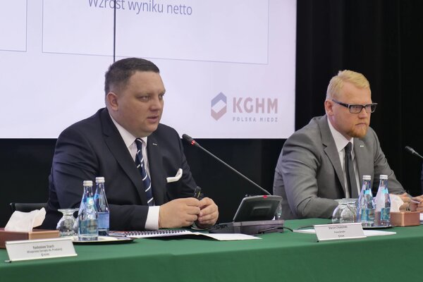 Prezes KGHM prezentuje wyniki Spółki