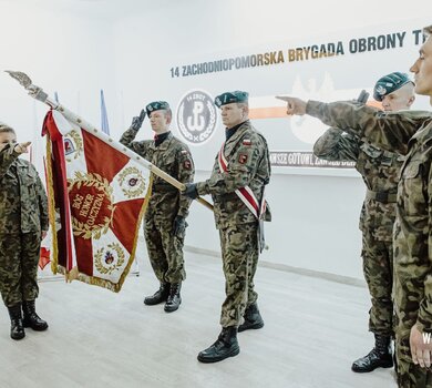 Przysięga żołnierzy 14 Zachodniopomorskiej Brygady OT