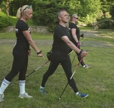 Nordic Walking KGHM - instruktaż prawidłowej techniki