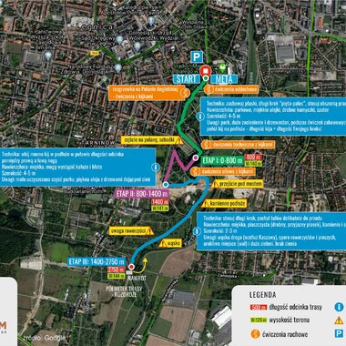 Mapa Trasy Legnica