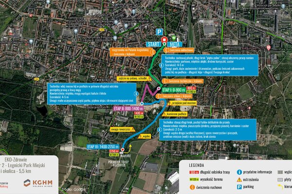 Mapa Trasy Legnica