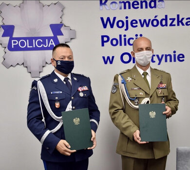 Porozumienie o współpracy 4. Warmińsko-Mazurskiej Brygady OT z Policją 