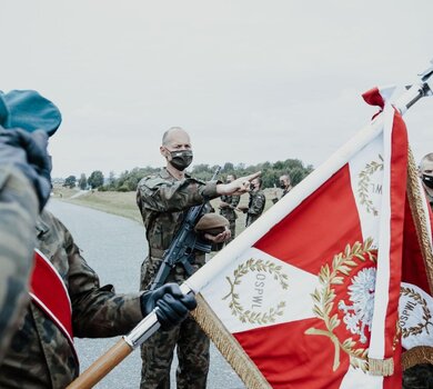 Przysięga żołnierzy 6 Mazowieckiej Brygady OT