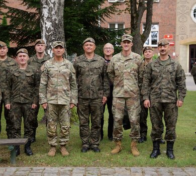 Amerykańscy żołnierze z wizytą w 4 Warmińsko-Mazurskiej Brygadzie OT