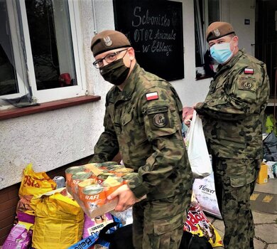 Terytorialsi wsparli schroniska dla zwierząt