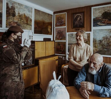 Każdego dnia tysiące żołnierzy Wojska Polskiego wspiera walkę z pandemią