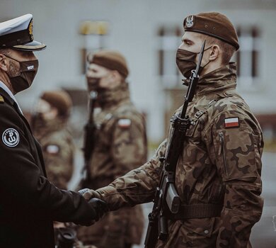 Przysięga żołnierzy 7 Pomorskiej Brygady OT w Słupsku