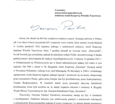 List dr. Jarosława Szarka