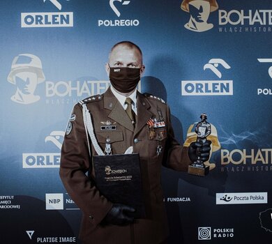 płk Maciej Klisz z Brązowym BohaterON-em dla Wojsk Obrony Terytorialnej
