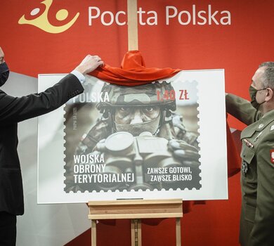 Prezentacja znaczka pocztowego WOT