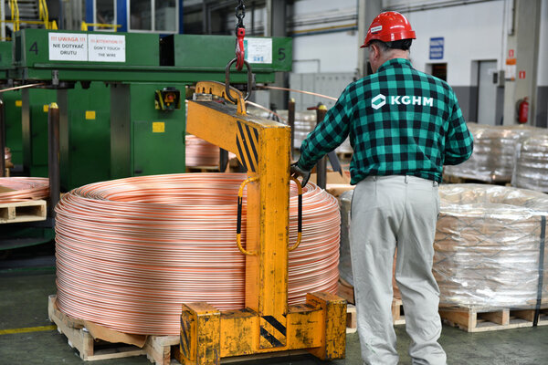 The Cedynia copper wire rod plant