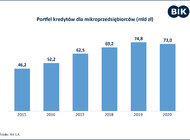 Spada wartość portfela kredytów udzielonych mikroprzedsiębiorcom