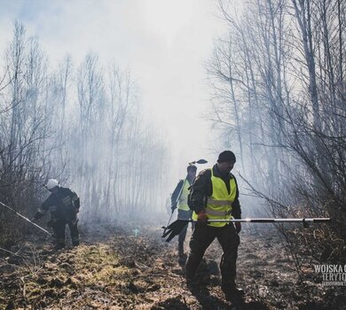 Podlascy terytorialsi wspierają strażaków