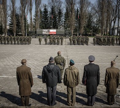 Przysięga wojskowa w 5 Mazowieckiej Brygadzie OT 