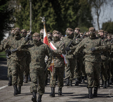 Przysięga wojskowa w 5 Mazowieckiej Brygadzie OT 