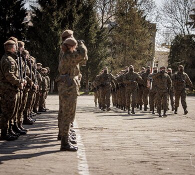 Przysięga wojskowa w 5 Mazowieckiej Brygadzie OT 