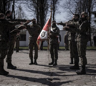 Przysięga wojskowa w 5 Mazowieckiej Brygadzie OT 