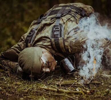 Zachodniopomorscy terytorialsi podczas szkolenia SERE-B