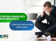 Przybywa upadłości konsumenckich, częściej zaczęli bankrutować mężczyźni