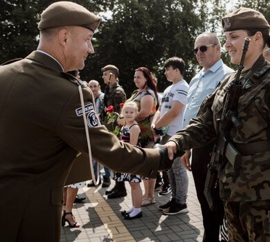 Przysięga żołnierzy 10ŚBOT w Sandomierzu