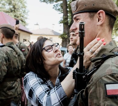 Przysięga żołnierzy 10ŚBOT w Sandomierzu