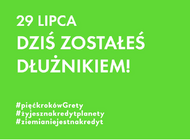 Od 29 lipca wszyscy żyjemy na kredyt - Dzień Długu Ekologicznego