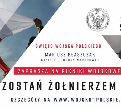 Zaproszenie na piknik z okazji Święta Wojska Polskiego