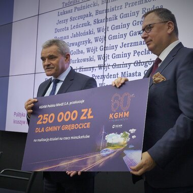 Ponad 3 mln od KGHM dla samorządów Zagłębia Miedziowego