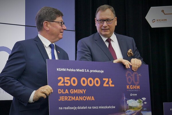 Ponad 3 mln od KGHM dla samorządów Zagłębia Miedziowego