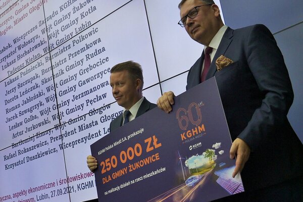 Ponad 3 mln od KGHM dla samorządów Zagłębia Miedziowego