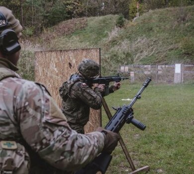 Szkolenie podlaskich Terytorialsów z Batalionową Grupą Bojową NATO